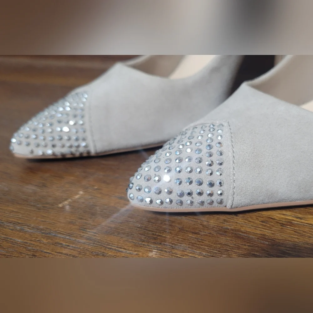 *SALE* Fergie Rhinestone Suede Heels - Picture 6 of 10